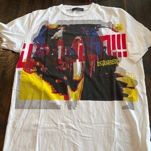 Dsqaured vintage distressed t shirt - like new